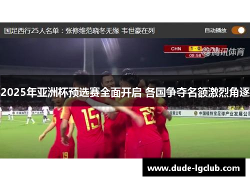 2025年亚洲杯预选赛全面开启 各国争夺名额激烈角逐 2025年亚洲杯预选赛全面开启 各国争夺名额激烈角逐
